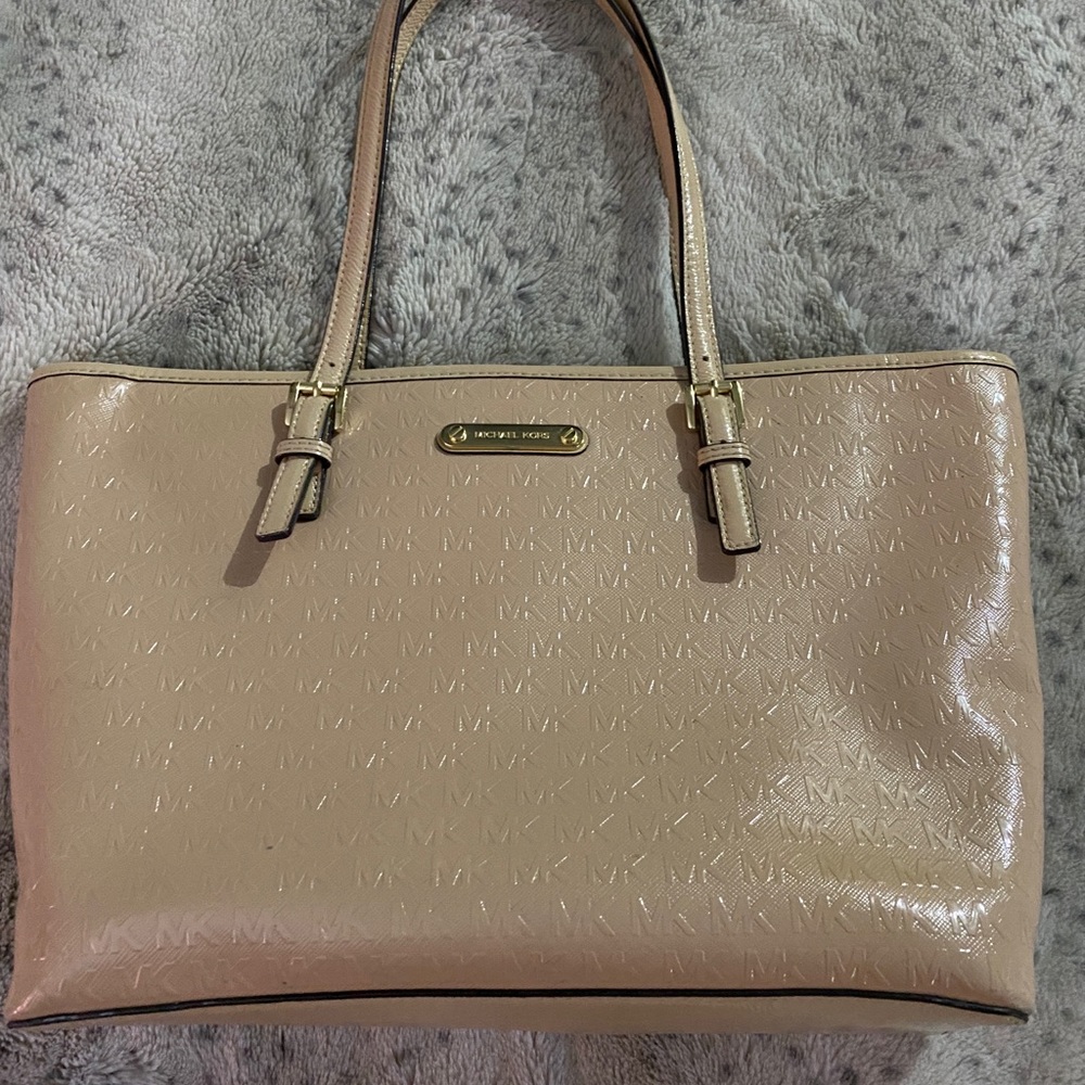 MICHAEL KORS OYSTER JET SET TRAVEL TOTE